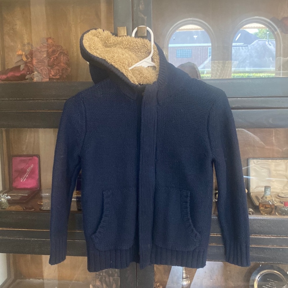Gap Kids Navy Blue Kids Zip Up Sweater Size Small 6-7